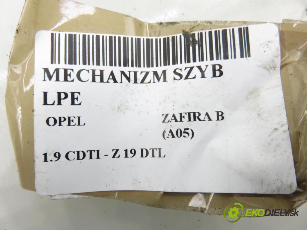 OPEL ZAFIRA B (A05) MINIVAN 2006 74,00 1.9 CDTI 8V 101 - Z 19 DTL 1910,00 mechanismus oken 994886101