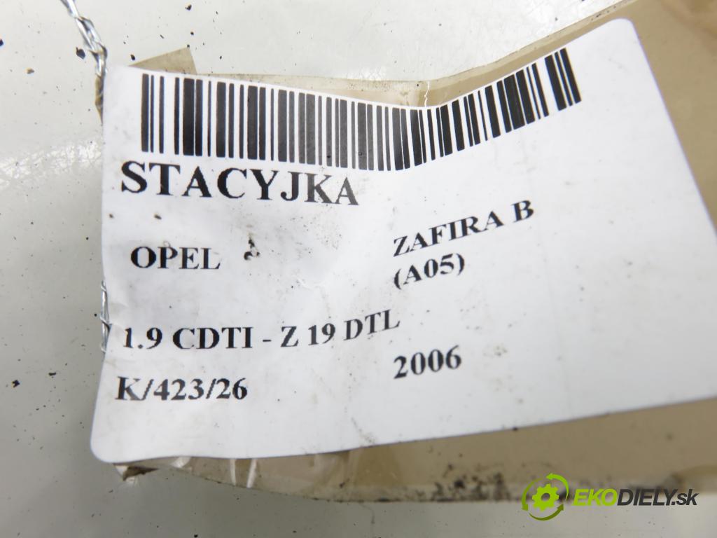 OPEL ZAFIRA B (A05) MINIVAN 2006 74,00 1.9 CDTI 8V 101 - Z 19 DTL 1910,00 spinačka N0501882 ; 2421430 (Spínacia skrinka)