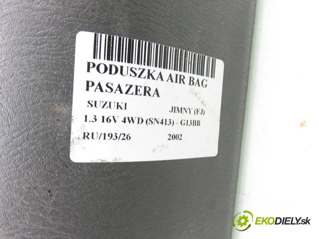 SUZUKI JIMNY (FJ) TERENOWY 2002 59,00 1.3 16V 4WD (SN413) - G13BB 1298,00 AirBag air BAG CESTUJÍCÍ: 7391081A00