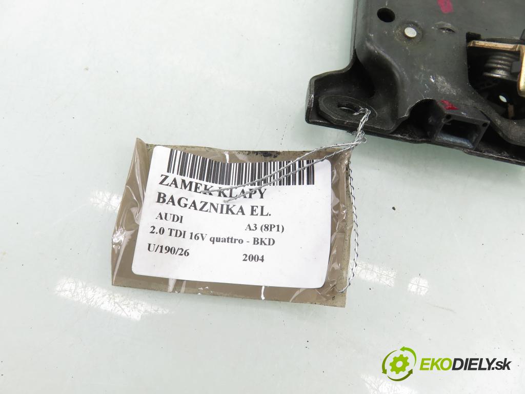 AUDI A3 (8P1) HB 2004 103,00 2.0 TDI 16V quattro - BKD 1968,00 zámok dverí kufor 8P3827469A