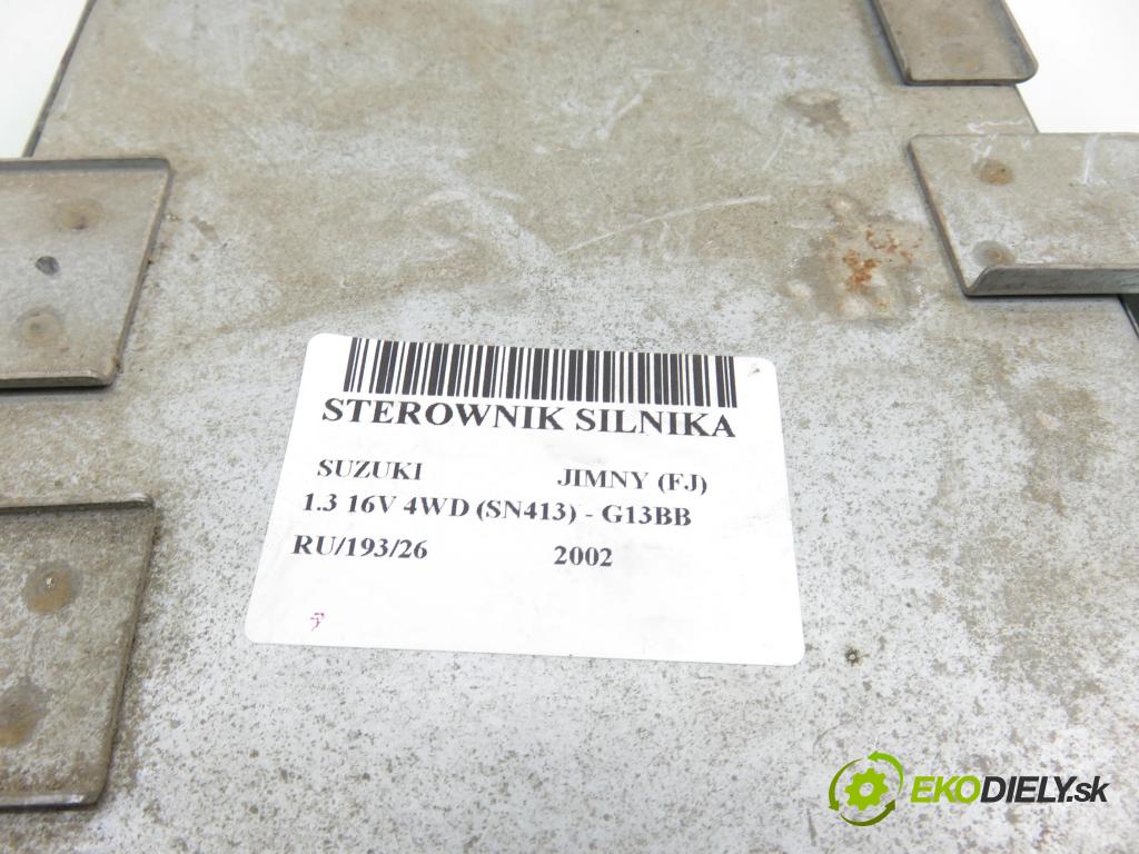 SUZUKI JIMNY (FJ) TERENOWY 2002 59,00 1.3 16V 4WD (SN413) - G13BB 1298,00 řídící jednotka motora 3392081A1 ; 205933M