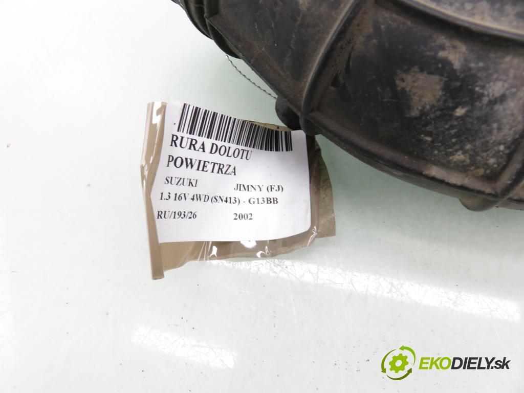 SUZUKI JIMNY (FJ) TERENOWY 2002 59,00 1.3 16V 4WD (SN413) - G13BB 1298,00 Rúra prívodu vzduchu