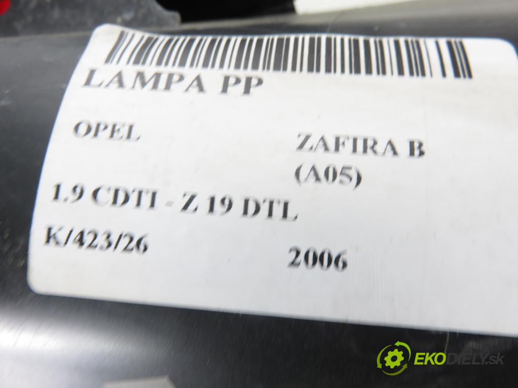 OPEL ZAFIRA B (A05) MINIVAN 2006 74,00 1.9 CDTI 8V 101 - Z 19 DTL 1910,00 světlo PP 24451053