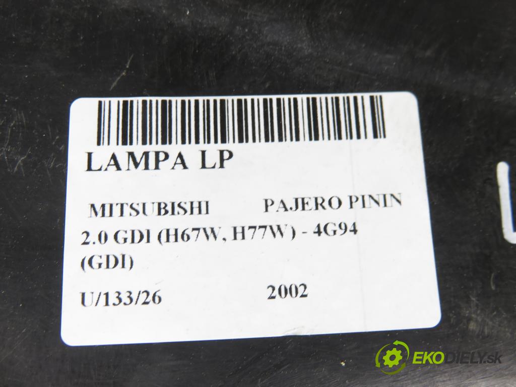 MITSUBISHI PAJERO PININ (H6_W, H7_W) SUV 2002 95,00 2.0 GDI 1999,00 Svetlo LP