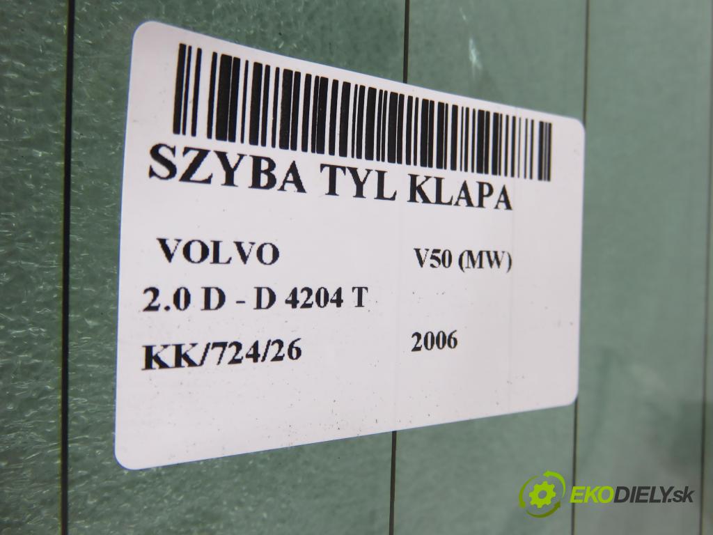 VOLVO V50 (MW) KOMBI 2006 100,00 2.0 D 136 - D 4204 T (PSA) 1997,00 Okno zadné kapota