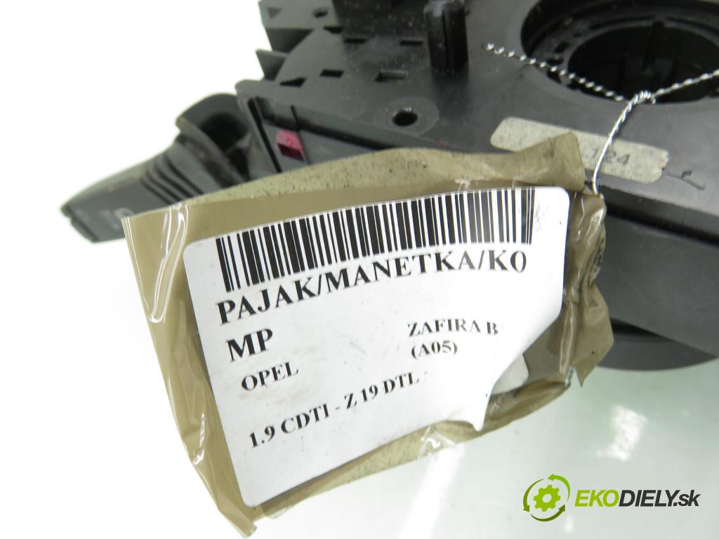 OPEL ZAFIRA B (A05) MINIVAN 2006 74,00 1.9 CDTI 8V 101 - Z 19 DTL 1910,00 PAKA/ŘAZENÍ/SADA: 93184343 ; 281051