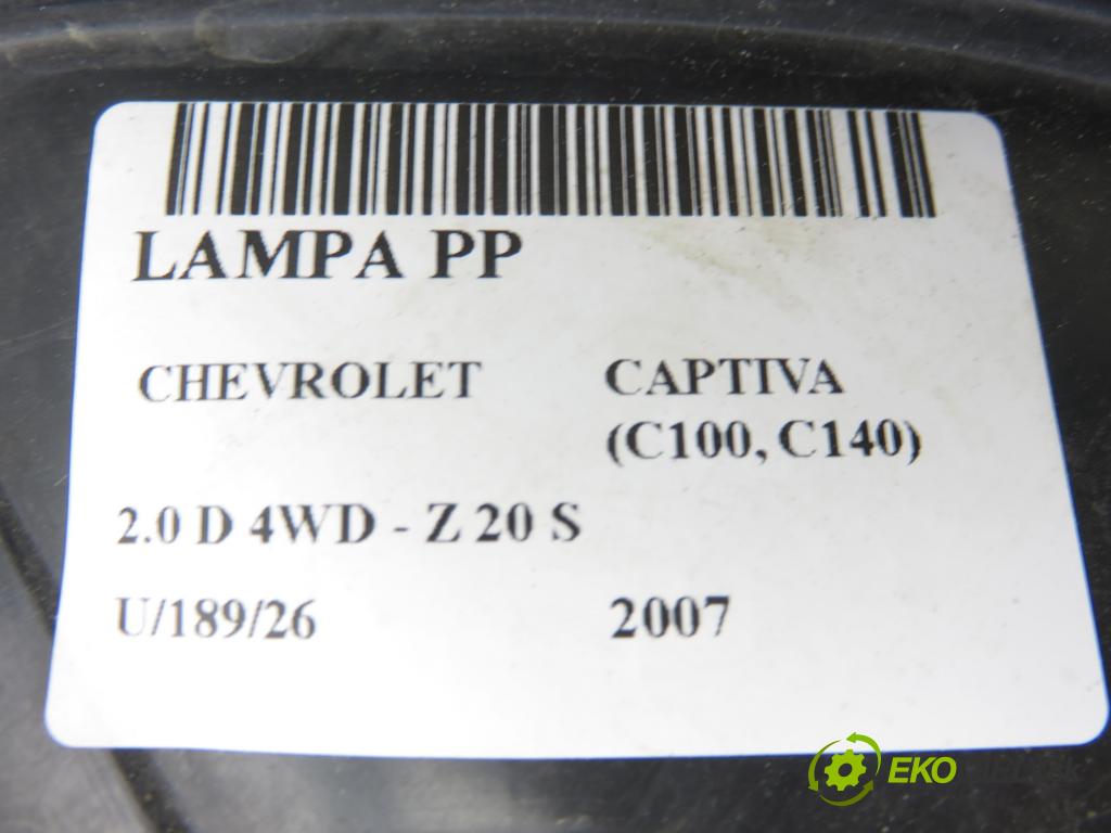 CHEVROLET CAPTIVA (C100, C140) SUV 2007 110,00 2.0 D 4WD 1991,00 světlo PP