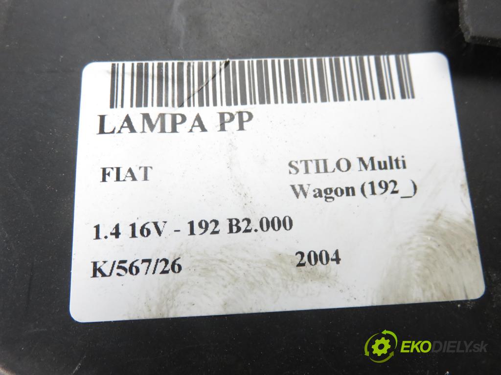FIAT STILO Multi Wagon (192_) KOMBI 2004 66,00 1.4 16V - 192 B2.000 1368,00 Svetlo PP 517127100