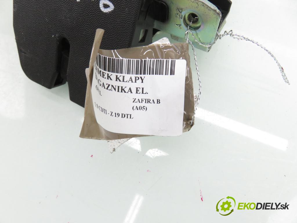 OPEL ZAFIRA B (A05) MINIVAN 2006 74,00 1.9 CDTI 8V 101 - Z 19 DTL 1910,00 zámok dverí kufor EL. 13117285 ; 495058724