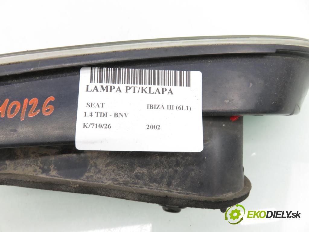 SEAT IBIZA III (6L1) HB 2006 59,00 1.4 TDI - BNV 1422,00 světlo pravé zadní kufr 6L6945108F
