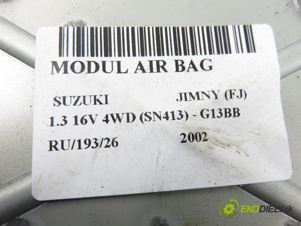SUZUKI JIMNY (FJ) TERENOWY 2002 59,00 1.3 16V 4WD (SN413) - G13BB 1298,00 MODUL air BAG 3891081A40 ; X6T47073