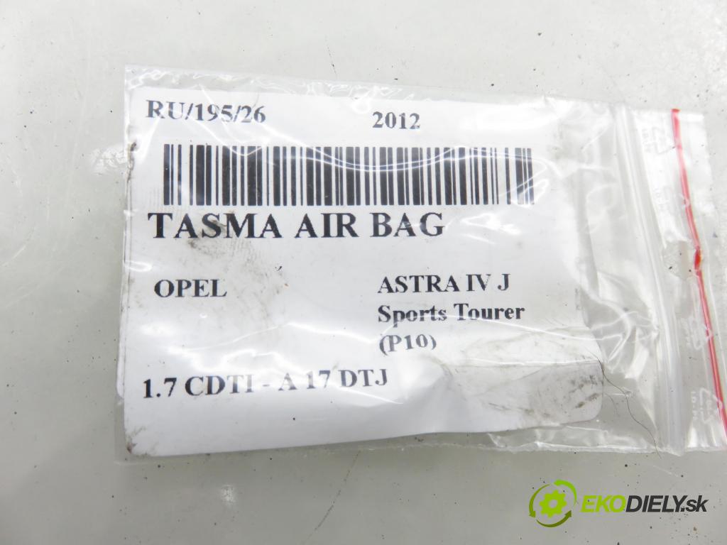 OPEL ASTRA J Sports Tourer (P10) KOMBI 2011 81,00 1.7 CDTI - A 17 DTJ 1686,00 PÁSKA: air BAG 20817720 ; 13579487