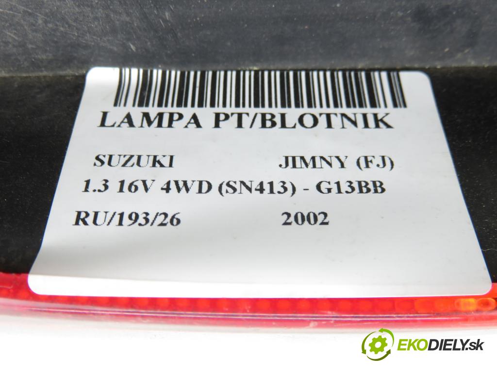 SUZUKI JIMNY (FJ) TERENOWY 2002 59,00 1.3 16V 4WD (SN413) - G13BB 1298,00 světlo pravé zadní 13232091