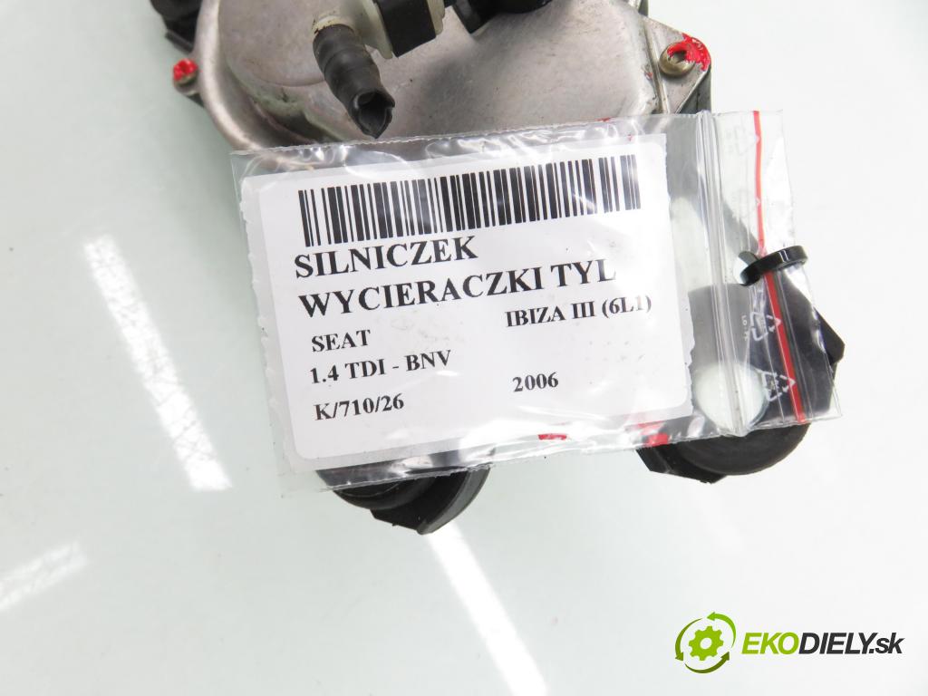 SEAT IBIZA III (6L1) HB 2006 59,00 1.4 TDI - BNV 1422,00 Motorček stierače zadné 6L6955711D