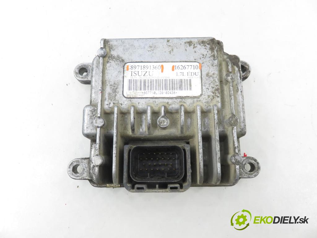 OPEL ASTRA G liftback (T98) HB 2002 55,00 1.7 DTI 16V - Y 17 DT 1686,00 řídící jednotka pumpy 8971891360 ; 1627710