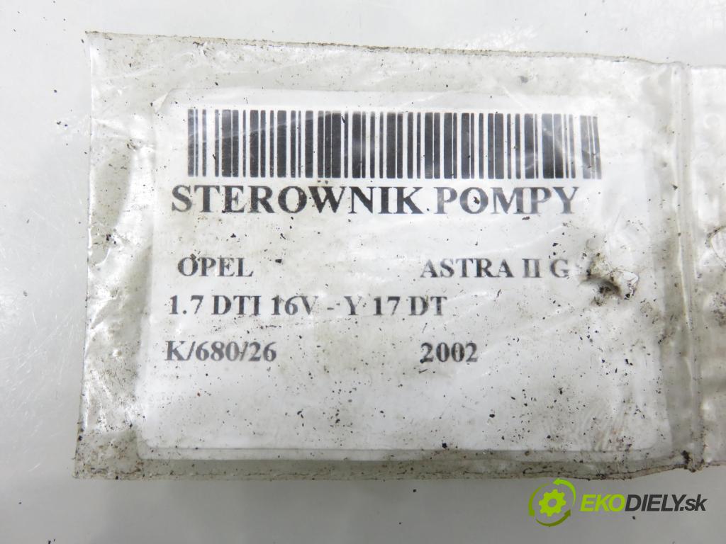 OPEL ASTRA G liftback (T98) HB 2002 55,00 1.7 DTI 16V - Y 17 DT 1686,00 řídící jednotka pumpy 8971891360 ; 1627710