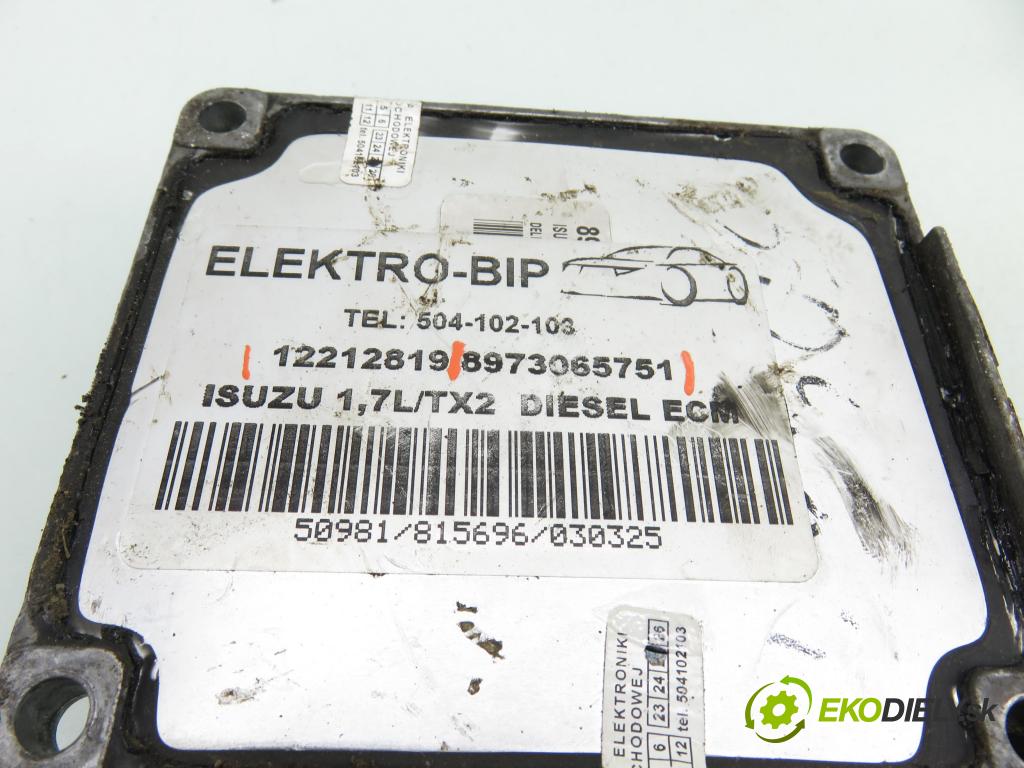 OPEL ASTRA G liftback (T98) HB 2002 55,00 1.7 DTI 16V - Y 17 DT 1686,00 Riadiaca jednotka Motor 12212819 ; 8973065751