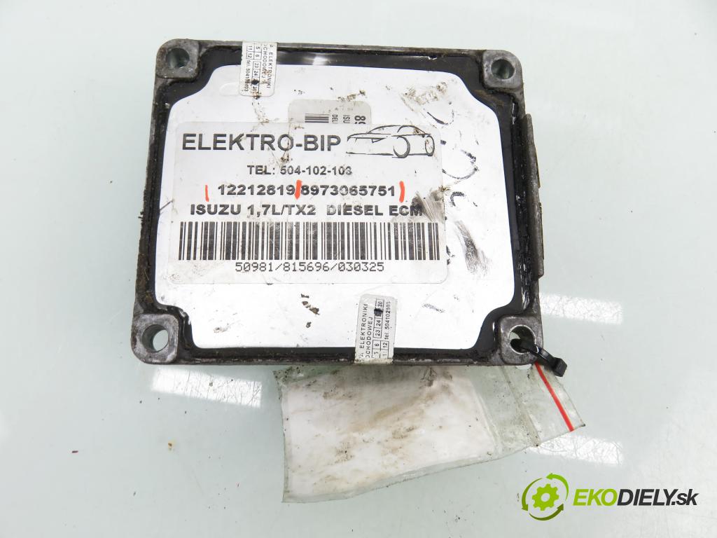 OPEL ASTRA G liftback (T98) HB 2002 55,00 1.7 DTI 16V - Y 17 DT 1686,00 Riadiaca jednotka Motor 12212819 ; 8973065751