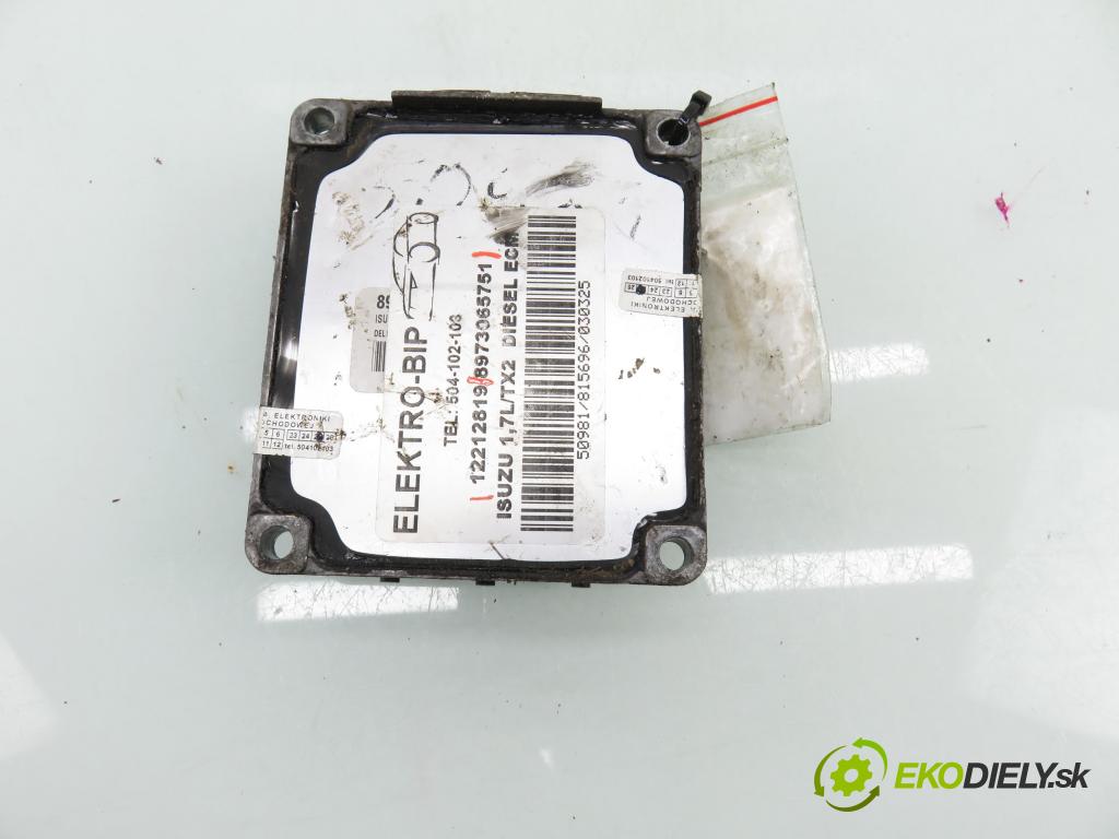 OPEL ASTRA G liftback (T98) HB 2002 55,00 1.7 DTI 16V - Y 17 DT 1686,00 Riadiaca jednotka Motor 12212819 ; 8973065751