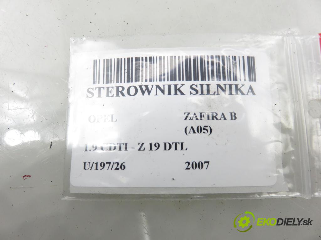 OPEL ZAFIRA B (A05) MINIVAN 2007 74,00 1.9 CDTI 8V 101 - Z 19 DTL 1910,00 řídící jednotka motora 0281014452 ; 55566279