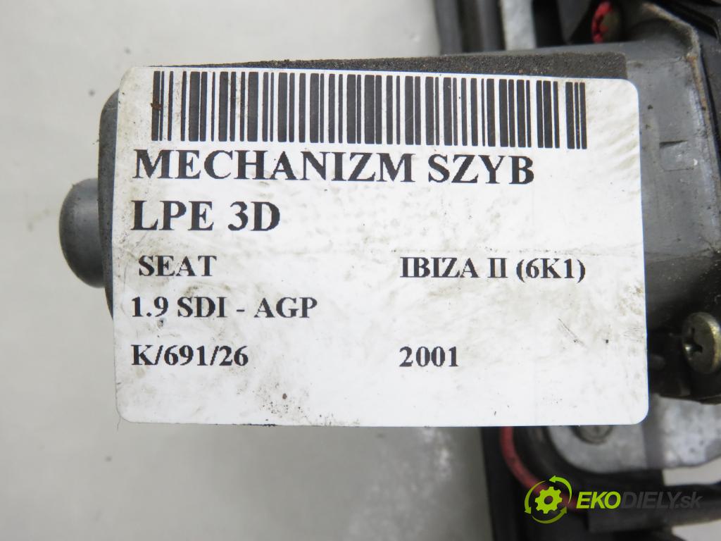 SEAT IBIZA II (6K1) HB 2001 50,00 1.9 SDI - AGP 1896,00 mechanismus oken 3D 6K3959801K