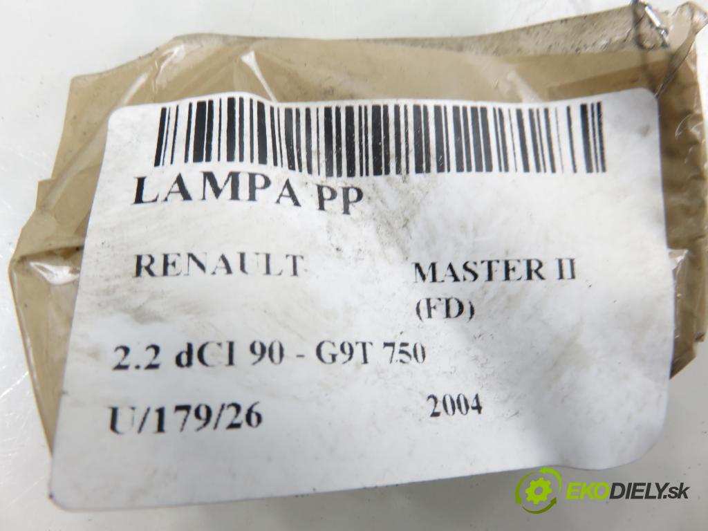 RENAULT MASTER II Skrzynia (FD) FURGON 2004 66,00 2.2 dCI 90 - G9T 750 2188,00 Svetlo PP 8200163518