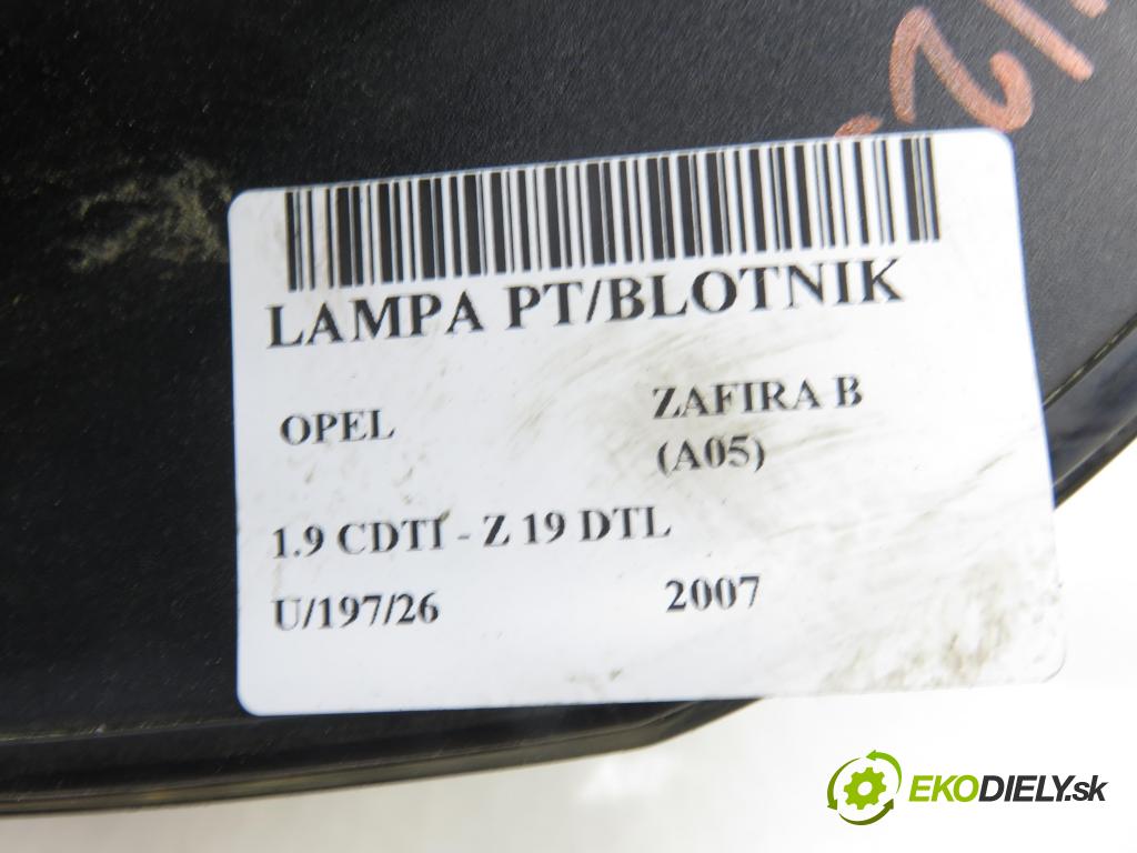 OPEL ZAFIRA B (A05) MINIVAN 2007 74,00 1.9 CDTI 8V 101 - Z 19 DTL 1910,00 Svetlo pravé zadné 24451843