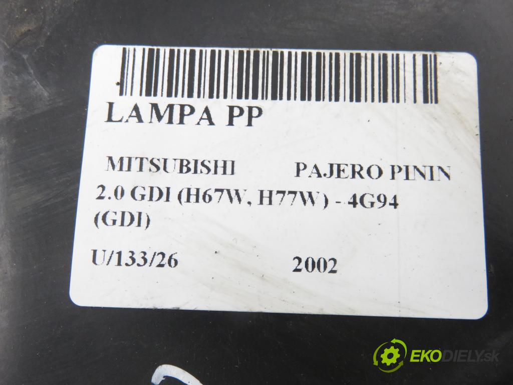 MITSUBISHI PAJERO PININ (H6_W, H7_W) SUV 2002 95,00 2.0 GDI 1999,00 Svetlo PP