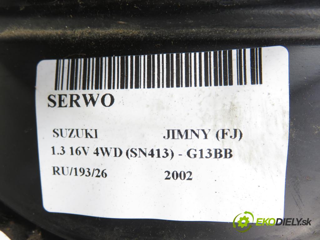 SUZUKI JIMNY (FJ) TERENOWY 2002 59,00 1.3 16V 4WD (SN413) - G13BB 1298,00 posilovač 446103147 (Servočerpadlo)