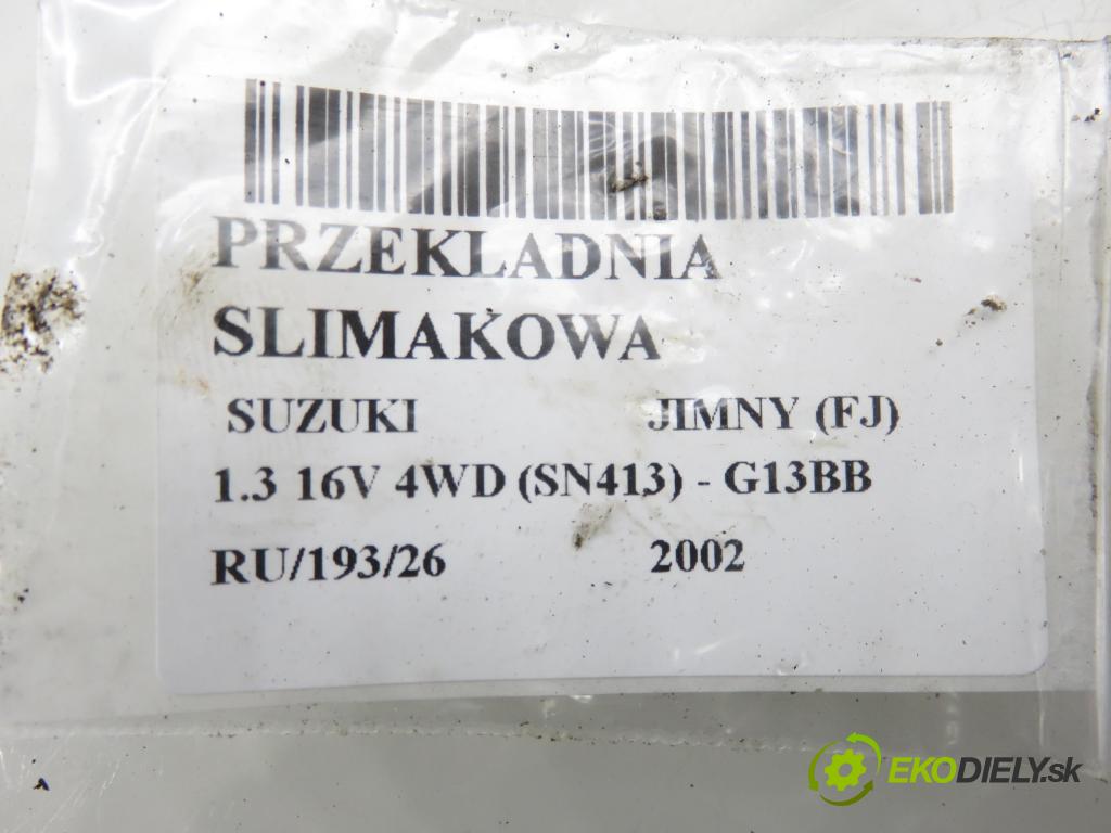 SUZUKI JIMNY (FJ) TERENOWY 2002 59,00 1.3 16V 4WD (SN413) - G13BB 1298,00 řízéní 4860081A2