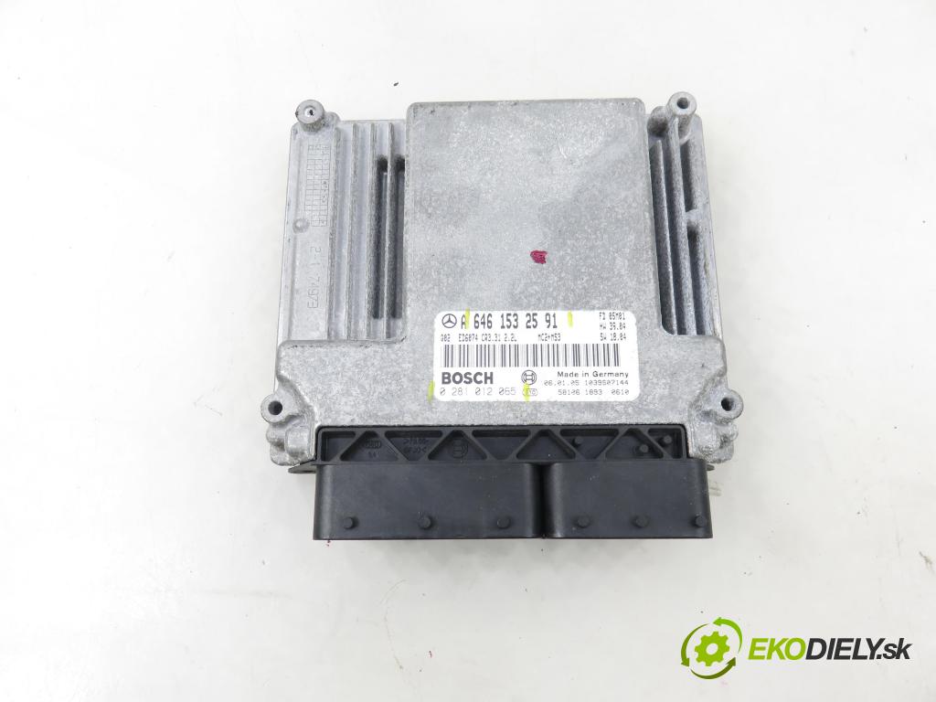 MERCEDES-BENZ VITO / MIXTO Skrzynia (W639) FURGON 2006 0,00 109 CDI - OM 646.980 2148,00 řídící jednotka motora 6461532591 ; 0281012065