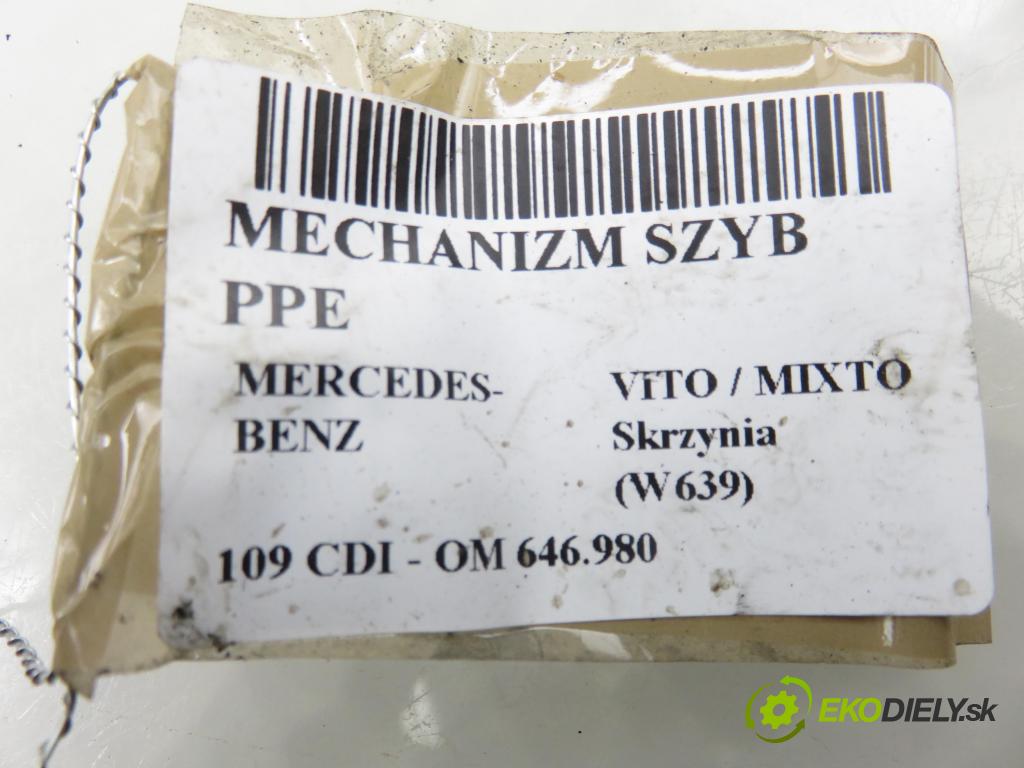 MERCEDES-BENZ VITO / MIXTO Skrzynia (W639) FURGON 2006 0,00 109 CDI - OM 646.980 2148,00 mechanismus oken PPE 0130821940