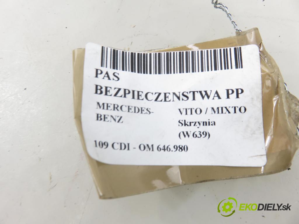 MERCEDES-BENZ VITO / MIXTO Skrzynia (W639) FURGON 2006 0,00 109 CDI - OM 646.980 2148,00 Držiak bezpečnostný PP 603446700