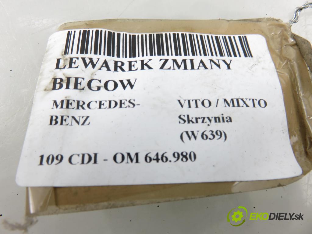 MERCEDES-BENZ VITO / MIXTO Skrzynia (W639) FURGON 2006 0,00 109 CDI - OM 646.980 2148,00 ZVEDÁK: