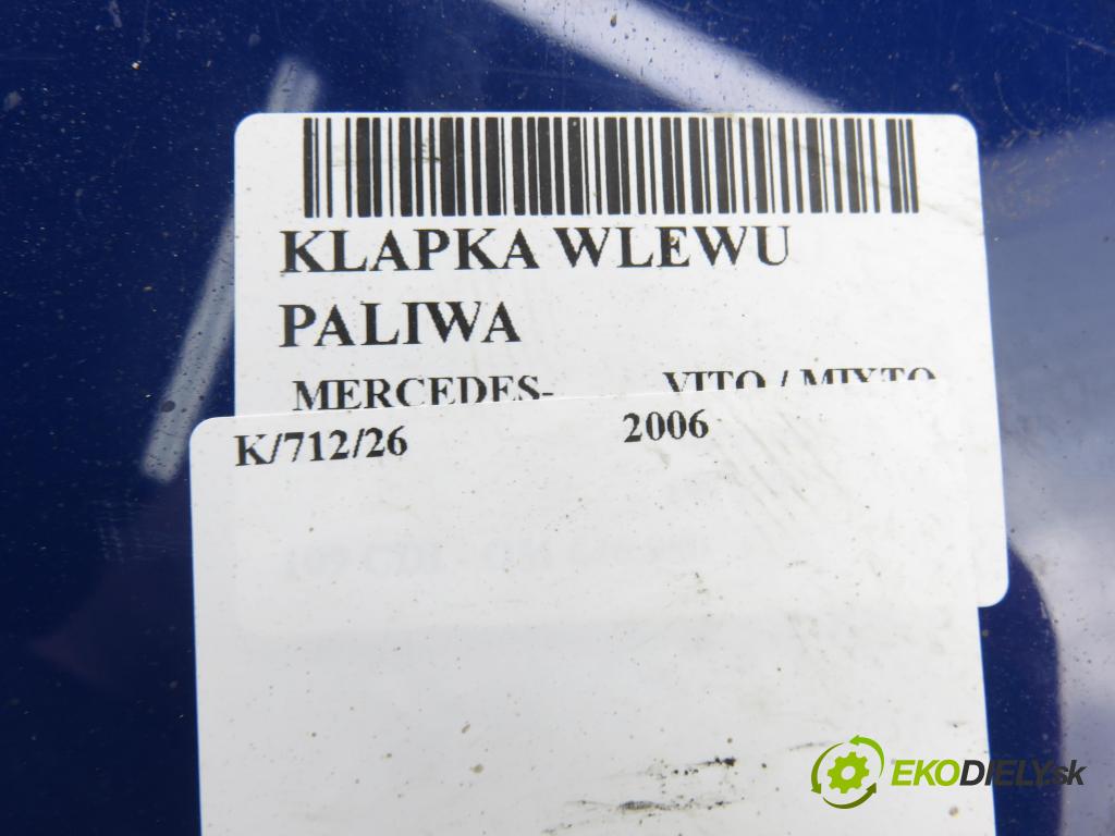 MERCEDES-BENZ VITO / MIXTO Skrzynia (W639) FURGON 2006 0,00 109 CDI - OM 646.980 2148,00 dvířka nádrže paliva 6397500304 ; 6397540034 (Klika dveří ostatní)