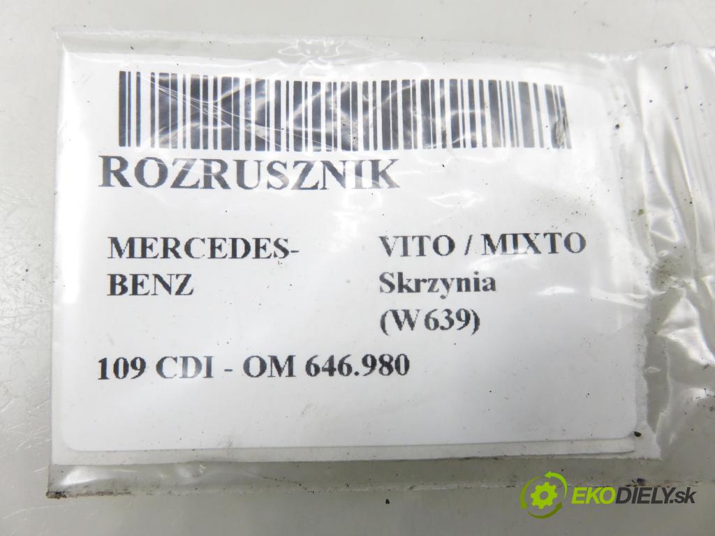 MERCEDES-BENZ VITO / MIXTO Skrzynia (W639) FURGON 2006 0,00 109 CDI - OM 646.980 2148,00 startér 0051511301 ; D7R46 (Startér)