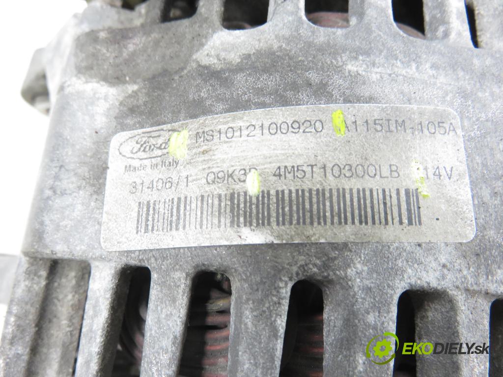 FORD C-MAX (DM2) MINIVAN 2007 85,00 1.8 TDCi 115 1753,00 Alternátor 4M5T10300LB ; MS1012100920 (Alternátor)