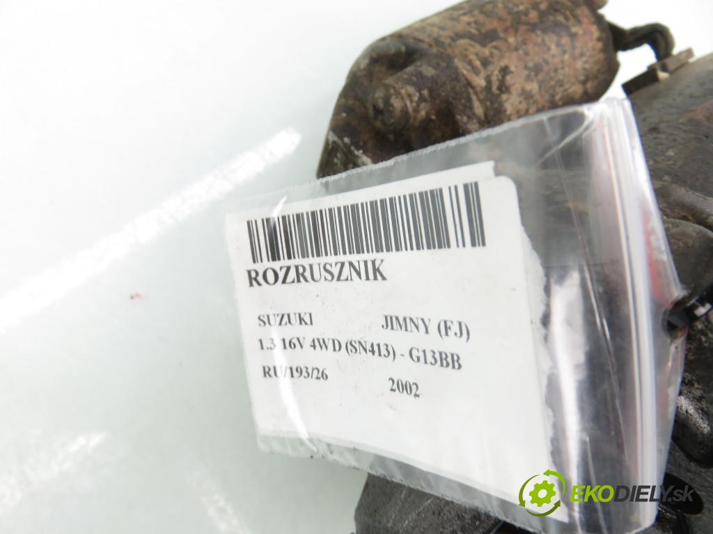 SUZUKI JIMNY (FJ) TERENOWY 2002 59,00 1.3 16V 4WD (SN413) - G13BB 1298,00 Štartér 311008303 ; M003T41781 (Štartér)