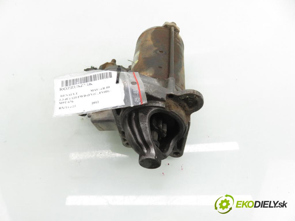 RENAULT MASTER III Skrzynia (FV) FURGON 2012 92,00 2.3 dCi 125 FWD (FV0C, FV0D) - M9T 676 2298,00 startér TS22E5 (Startér)