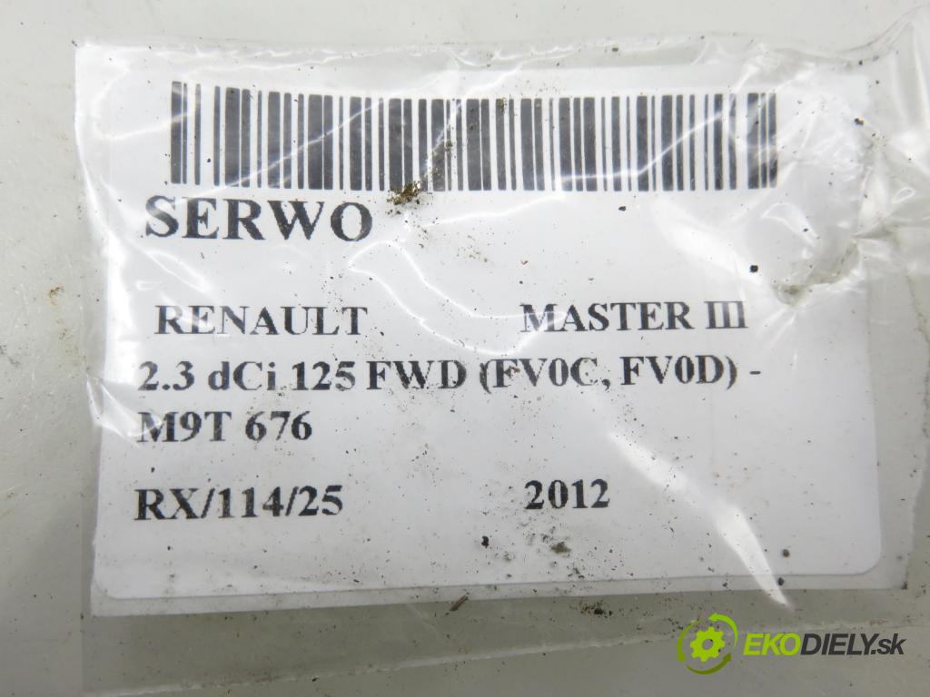 RENAULT MASTER III Skrzynia (FV) FURGON 2012 92,00 2.3 dCi 125 FWD (FV0C, FV0D) - M9T 676 2298,00 Posilovač 472100453R ; 03786952014 ; 472100453RA (Servočerpadlo)