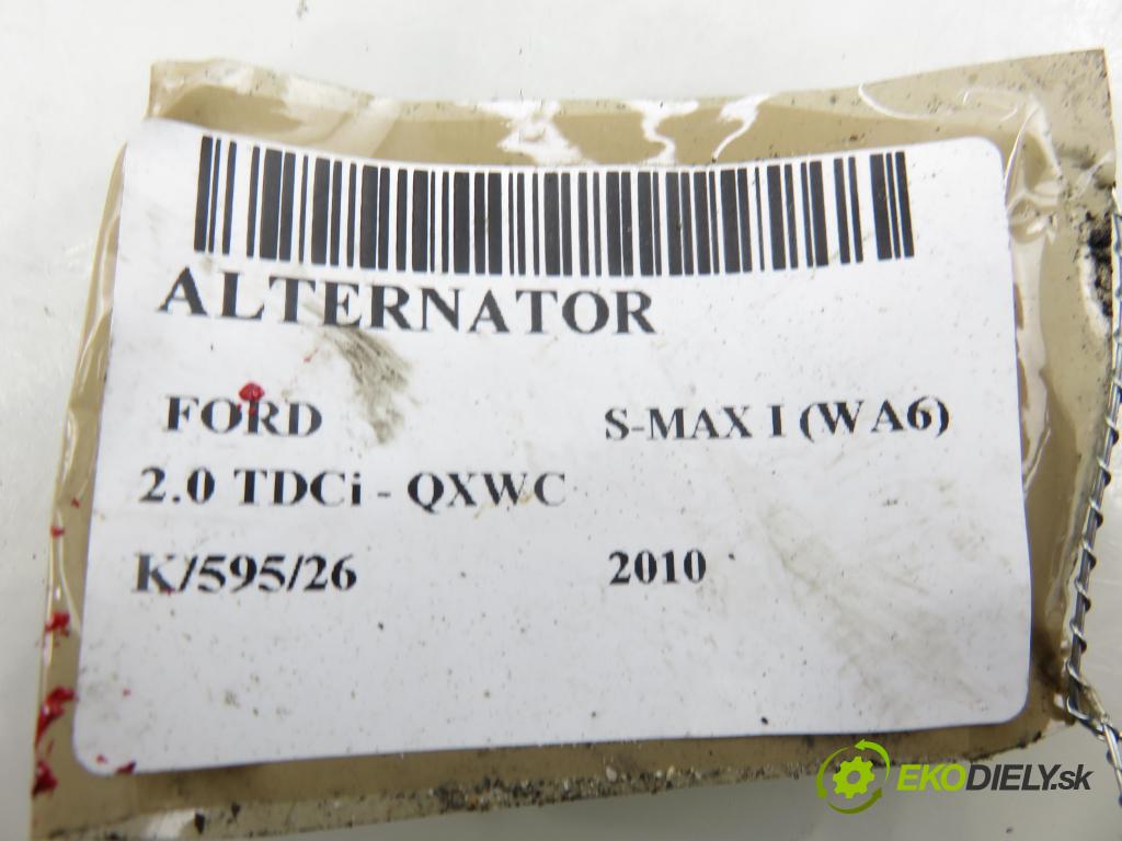 FORD S-MAX (WA6) MINIVAN 2010 103,00 2.0 TDCi - QXWC 1997,00 Alternátor AG9T10300AA (Alternátor)