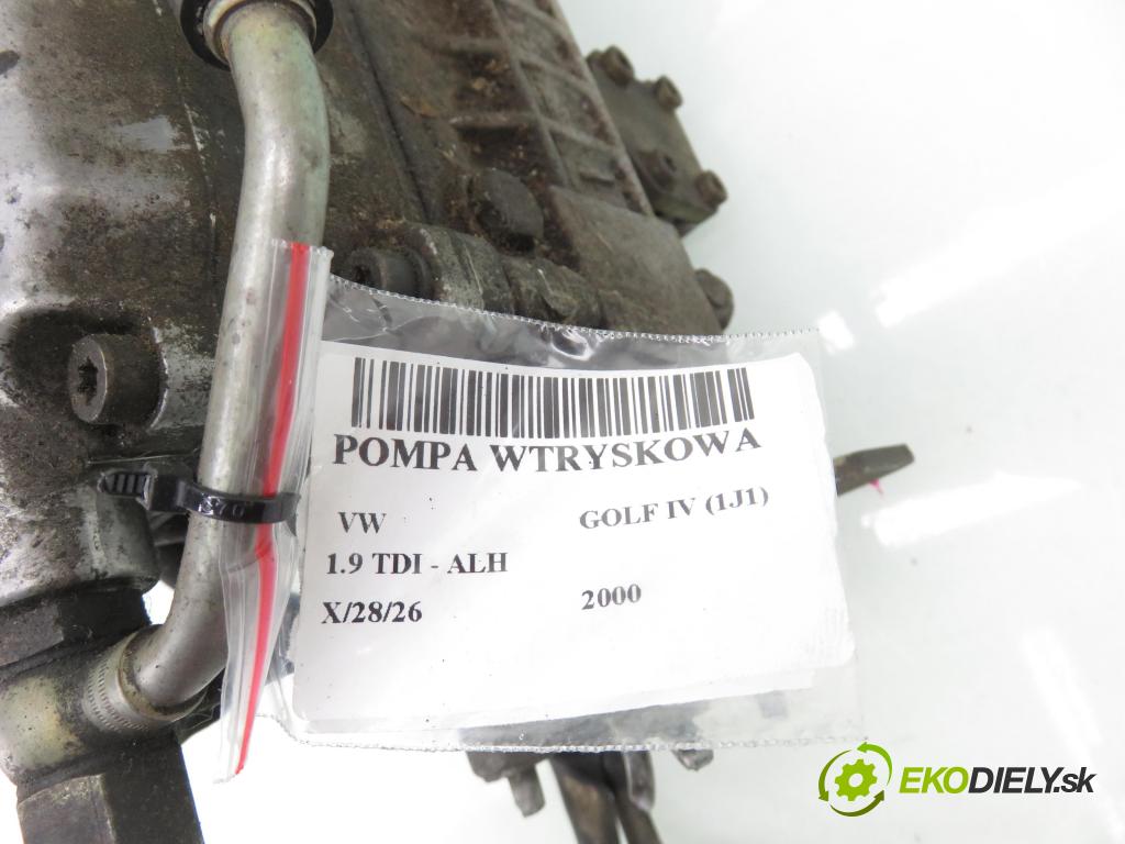 VW GOLF IV (1J1) HB 2000 66,00 1.9 TDI 90 - ALH 1896,00 Pumpa vstrekovacia 038130107D ; 0460404977 (Vstrekovacie čerpadlo)