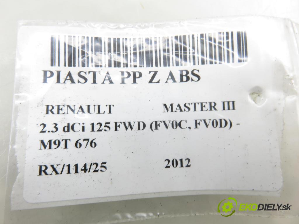 RENAULT MASTER III Skrzynia (FV) FURGON 2012 92,00 2.3 dCi 125 FWD (FV0C, FV0D) - M9T 676 2298,00 náboj PP ABS