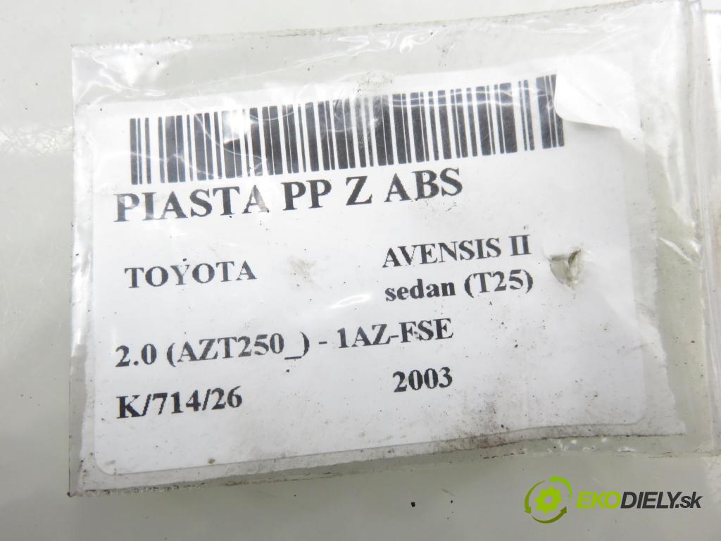 TOYOTA AVENSIS sedan (_T25_) SEDAN 2003 108,00 2.0 (AZT250_) - 1AZ-FSE 1998,00 náboj PP ABS
