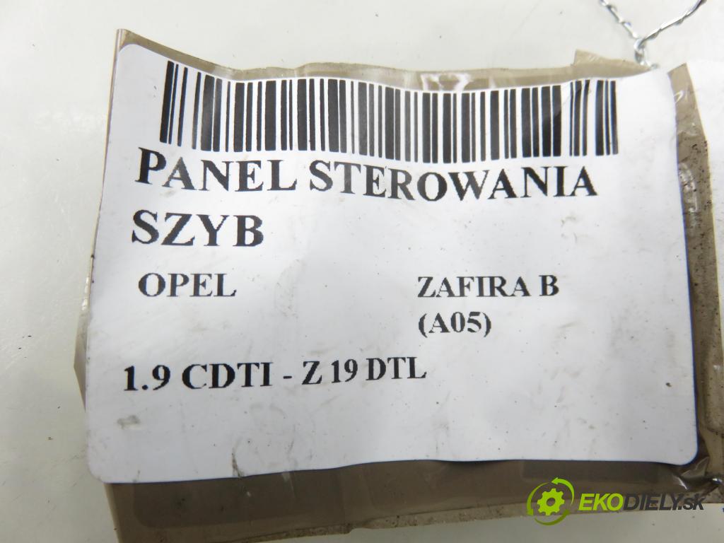 OPEL ZAFIRA B (A05) MINIVAN 2006 74,00 1.9 CDTI 8V 101 - Z 19 DTL 1910,00 Panel ovládania okien 13209204BA