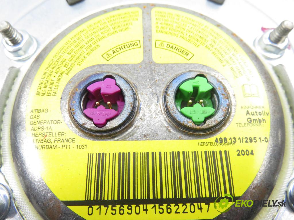 VOLVO V50 (MW) KOMBI 2006 100,00 2.0 D 136 - D 4204 T (PSA) 1997,00 Volant PV55160060 ; 8687335 ; 30615725 (Volant)