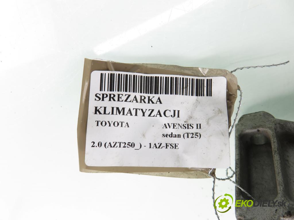 TOYOTA AVENSIS sedan (_T25_) SEDAN 2003 108,00 2.0 (AZT250_) - 1AZ-FSE 1998,00 KOMPRESOR: klimatizace 8FK351114661 (Kompresor klimatizace)