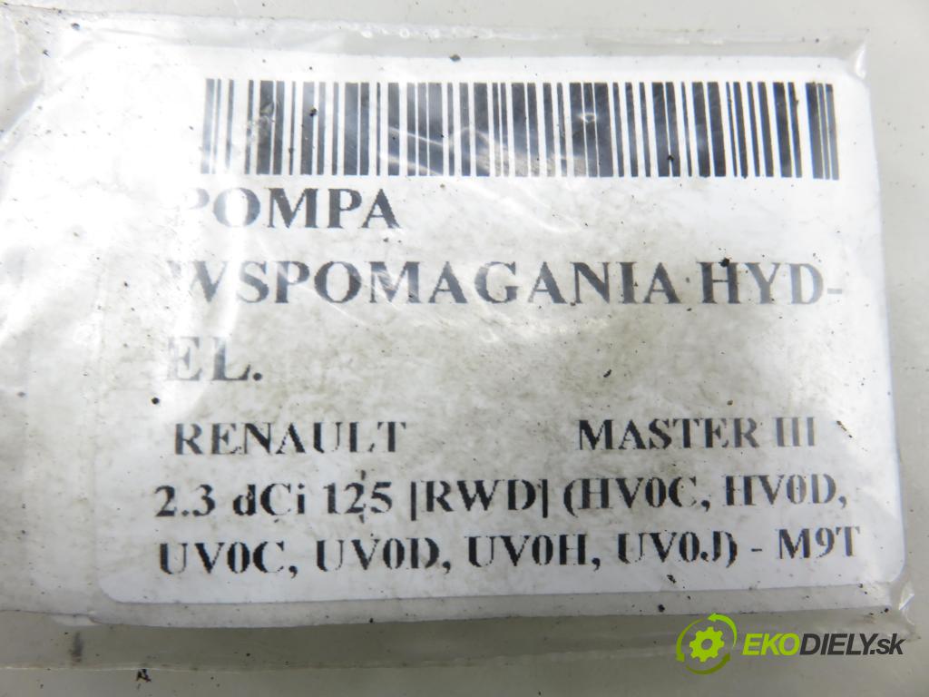RENAULT MASTER III Platforma / podwozie (EV, HV, UV) KABINA/PLATFORMA 2015 120,00 2.3 dCi 165 FWD - M9T 702 2298,00 pumpa servočerpadlo HYD-EL. 491109220R ; A0035477E