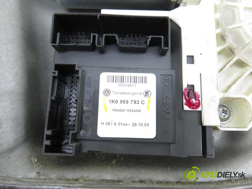 VW GOLF V (1K1) HB 2005 77,00 1.9 TDI PD 105 - BKC 1896,00 Mechanizmus okien 1K4837401E ; 1K0959793C