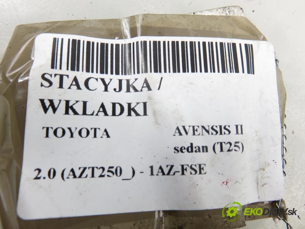 TOYOTA AVENSIS sedan (_T25_) SEDAN 2003 108,00 2.0 (AZT250_) - 1AZ-FSE 1998,00 spinačka / zámky 450200504